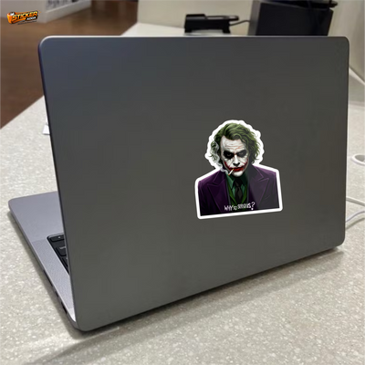 Joker “Why So Serious?”™ Sticker | Premium Waterproof Vinyl Laptop, Mobile, Car & Bike Sticker