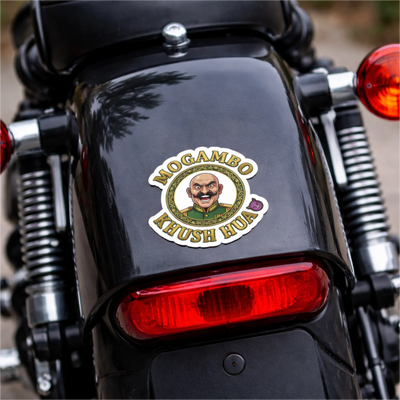 Mogambo Khush Hua™ Sticker | Funny Waterproof Car & Bike Sticker
