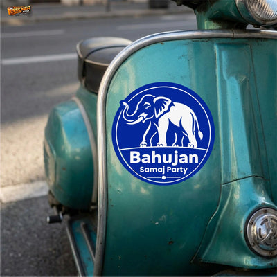 Bahujan Samaj Party (BSP)™ Sticker | Premium Waterproof Vinyl Car, Bike, Laptop & Helmet Sticker | StickerAdda™