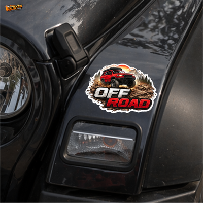 Off Road Adventure™ SUV Sticker | Waterproof Vinyl Car & Bike Sticker | Bold Offroad Decal| StickerAdda™