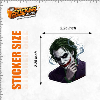 Why So Serious™ Funny Attitude Sticker | Premium Waterproof Vinyl Laptop, Car & Bike Sticker