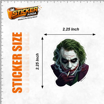 Joker Attitude Sticker™ | Premium Waterproof Vinyl Laptop, Car & Bike Sticker | Dark Aesthetic Decal