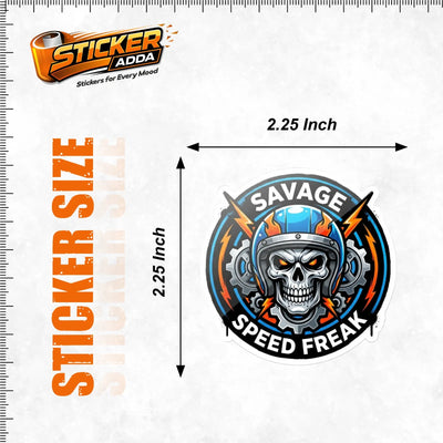 Ride or Die™ Skull Sticker | Premium Waterproof Vinyl Car & Bike Sticker | Savage Biker Decal