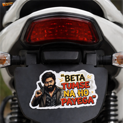 Beta Tumse Na Ho Payega™ Funny Sticker | Waterproof Vinyl Car & Bike Sticker | StickerAdda