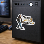 Naam Yaad Rakhna™ Attitude Sticker | Waterproof Vinyl Car, Bike & Laptop Sticker thumbnail