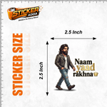 Naam Yaad Rakhna™ Attitude Sticker | Waterproof Vinyl Car, Bike & Laptop Sticker thumbnail