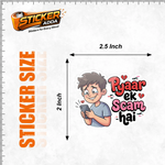 Pyaar Ek Scam Hai™ Funny Attitude Sticker | Premium Vinyl Waterproof Car, Bike & Laptop Sticker thumbnail