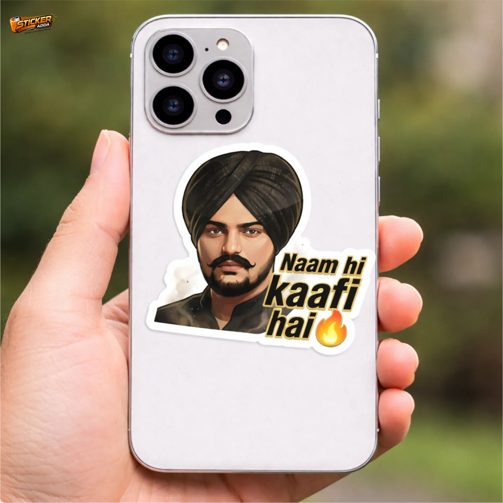 Naam Hi Kaafi Hai™ Funny Sticker | Waterproof Vinyl Car & Bike Sticker | StickerAdda™
