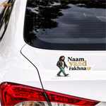 Naam Yaad Rakhna™ Attitude Sticker | Waterproof Vinyl Car, Bike & Laptop Sticker thumbnail