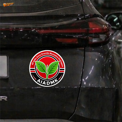 AIADMK™ Sticker | Premium Waterproof Vinyl Car, Bike, Laptop & Helmet Sticker | StickerAdda™