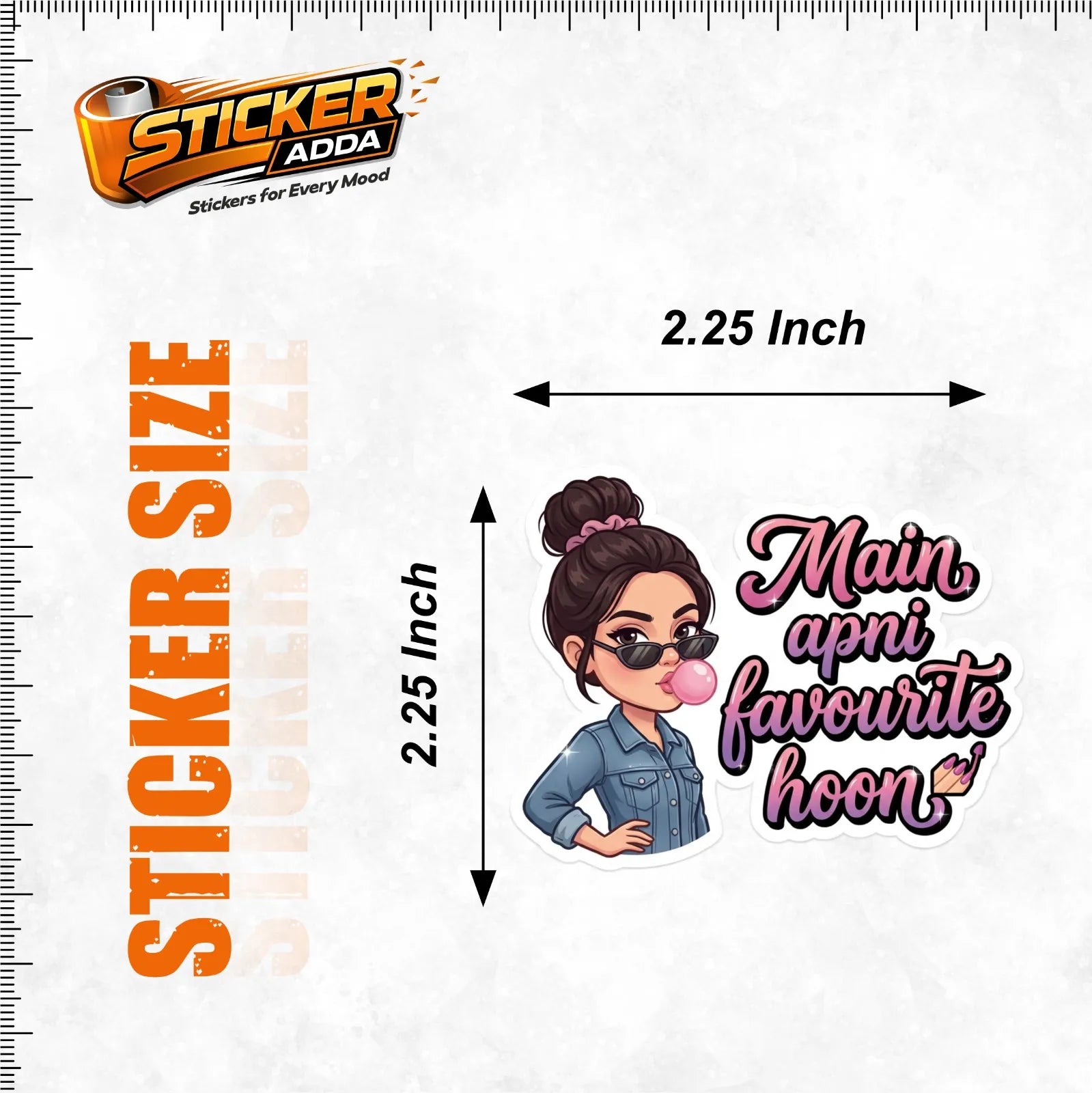 main apni favourite hoon sticker