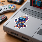 Street Vibe Robot Skater™ Sticker – Cool Astronaut Character Vinyl Decal for Laptop, Bike & Helmet thumbnail