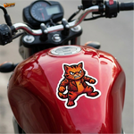 Angry Attitude Cat™ Sticker | Savage Cartoon Character Waterproof Vinyl Decal for Car, Bike, Laptop & Helmet thumbnail