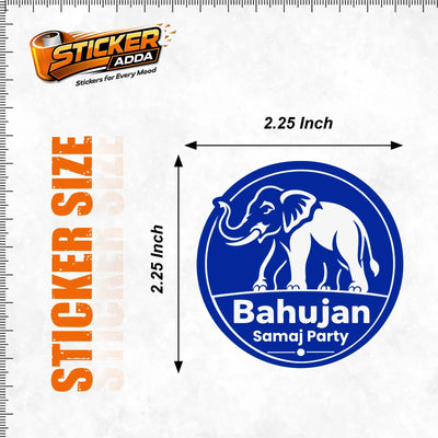 Bahujan Samaj Party (BSP)™ Sticker | Premium Waterproof Vinyl Car, Bike, Laptop & Helmet Sticker | StickerAdda™