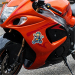 Street Vibe Monkey Rider™ Sticker – Cool Biker Character Vinyl Decal for Laptop, Bike & Helmet thumbnail
