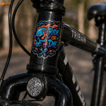 Ride Or Die™ Skull Sticker | Premium Waterproof Vinyl Car & Bike Sticker | Neon Rider Attitude Decal thumbnail