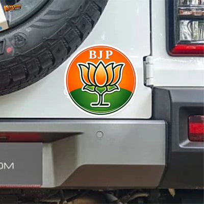 Bharatiya Janata Party (BJP)™ Sticker | Premium Waterproof Vinyl Car, Bike, Laptop & Helmet Sticker | StickerAdda™