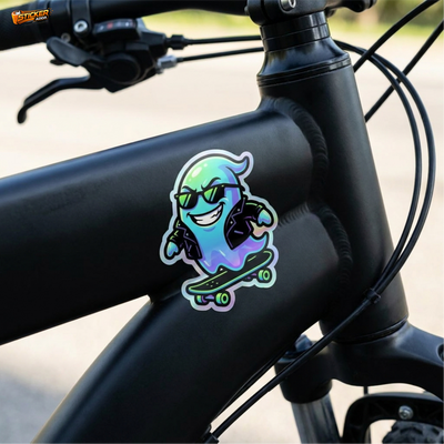 Ghost Rider Swag™ Sticker – Cool Skateboarding Spirit Vinyl Decal for Laptop, Bike & Helmet