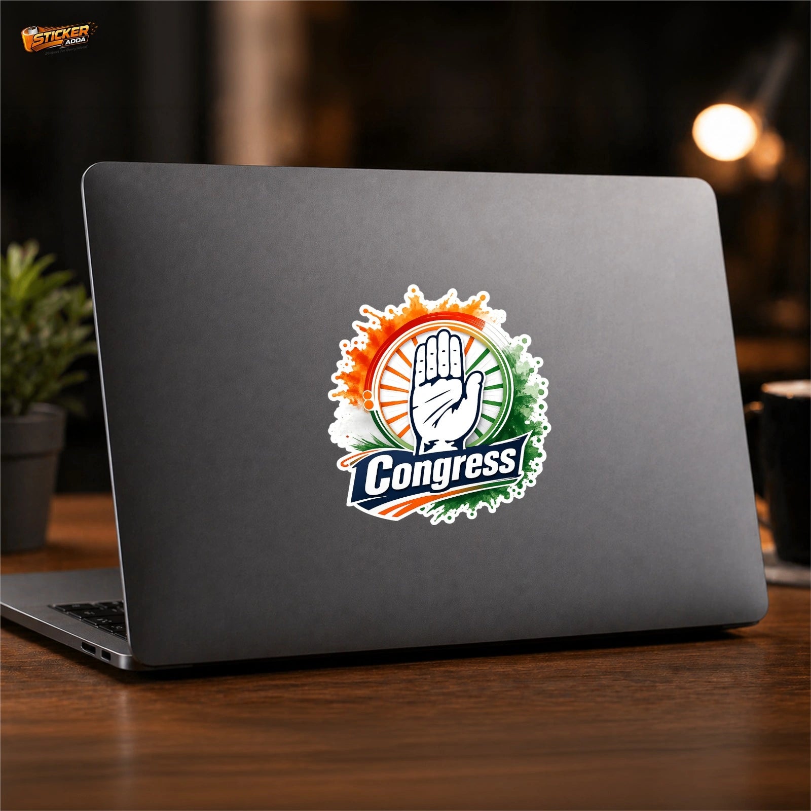 Indian National Congress™ Sticker | Premium Waterproof Vinyl Car, Bike, Laptop & Helmet Sticker | StickerAdda™