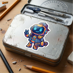 Street Vibe Robot Skater™ Sticker – Cool Astronaut Character Vinyl Decal for Laptop, Bike & Helmet thumbnail