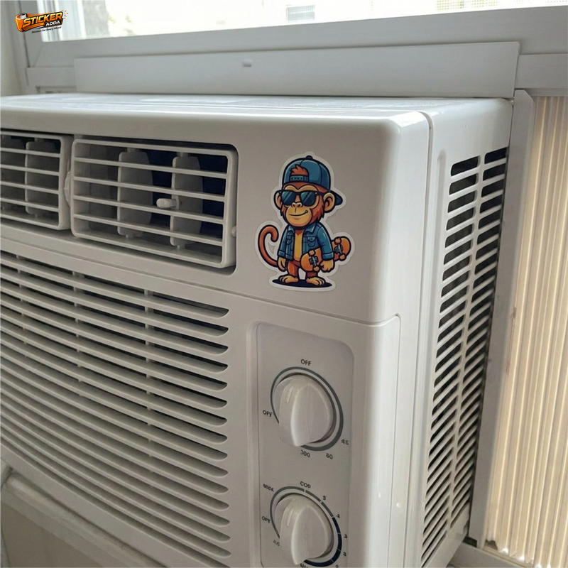 Urban Monkey Vibes™ Sticker | Cool Skater Monkey Waterproof Vinyl Decal for Car, Bike, Laptop & Helmet 2