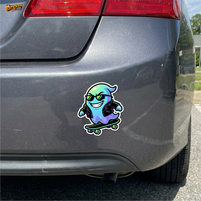 Ghost Rider Swag™ Sticker – Cool Skateboarding Spirit Vinyl Decal for Laptop, Bike & Helmet