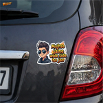 Mujhse Jalne Wale Side Ho Jao™ Funny Attitude Sticker | Premium Vinyl Waterproof Car, Bike & Laptop Sticker thumbnail