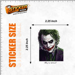 Why So Serious?™ Joker Inspired Sticker | Premium Waterproof Vinyl Laptop, Phone, Car & Wall Decal thumbnail