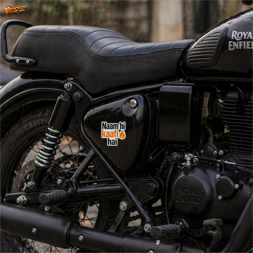 Naam Hi Kaafi Hai™ Funny Attitude Sticker | Premium Waterproof Vinyl Laptop, Car & Bike Sticker | StickerAdda™