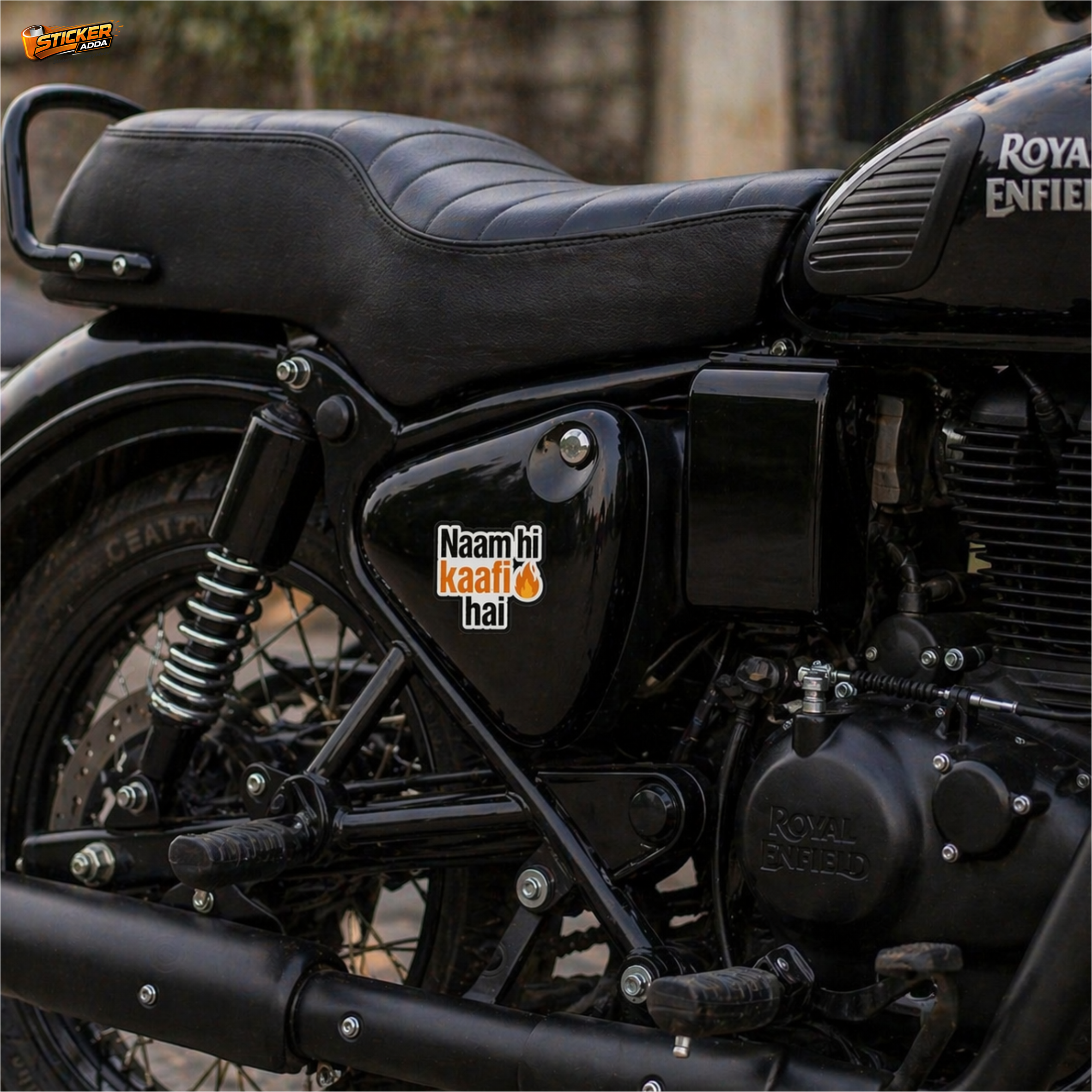 Naam Hi Kaafi Hai™ Funny Attitude Sticker | Premium Waterproof Vinyl Laptop, Car & Bike Sticker | StickerAdda™