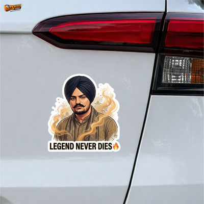 Legend Never Dies™ Attitude Sticker | Premium Waterproof Vinyl Laptop, Car & Bike Sticker