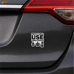 Pretty Girls Use Three Pedals™ Car Sticker | Premium Waterproof Vinyl Decal | Manual Driving Attitude Sticker thumbnail
