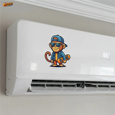 Urban Monkey Vibes™ Sticker | Cool Skater Monkey Waterproof Vinyl Decal for Car, Bike, Laptop & Helmet