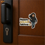 Naam Yaad Rakhna Attitude Sticker | Savage Premium Vinyl Waterproof Decal for Car, Bike, Laptop & Helmet thumbnail