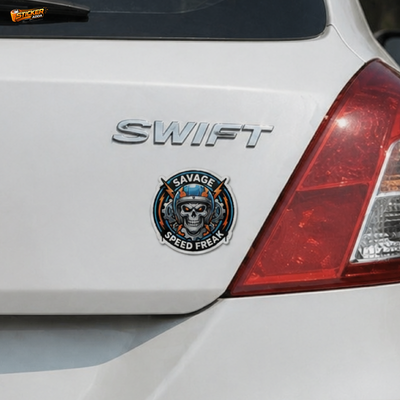 Ride or Die™ Skull Sticker | Premium Waterproof Vinyl Car & Bike Sticker | Savage Biker Decal