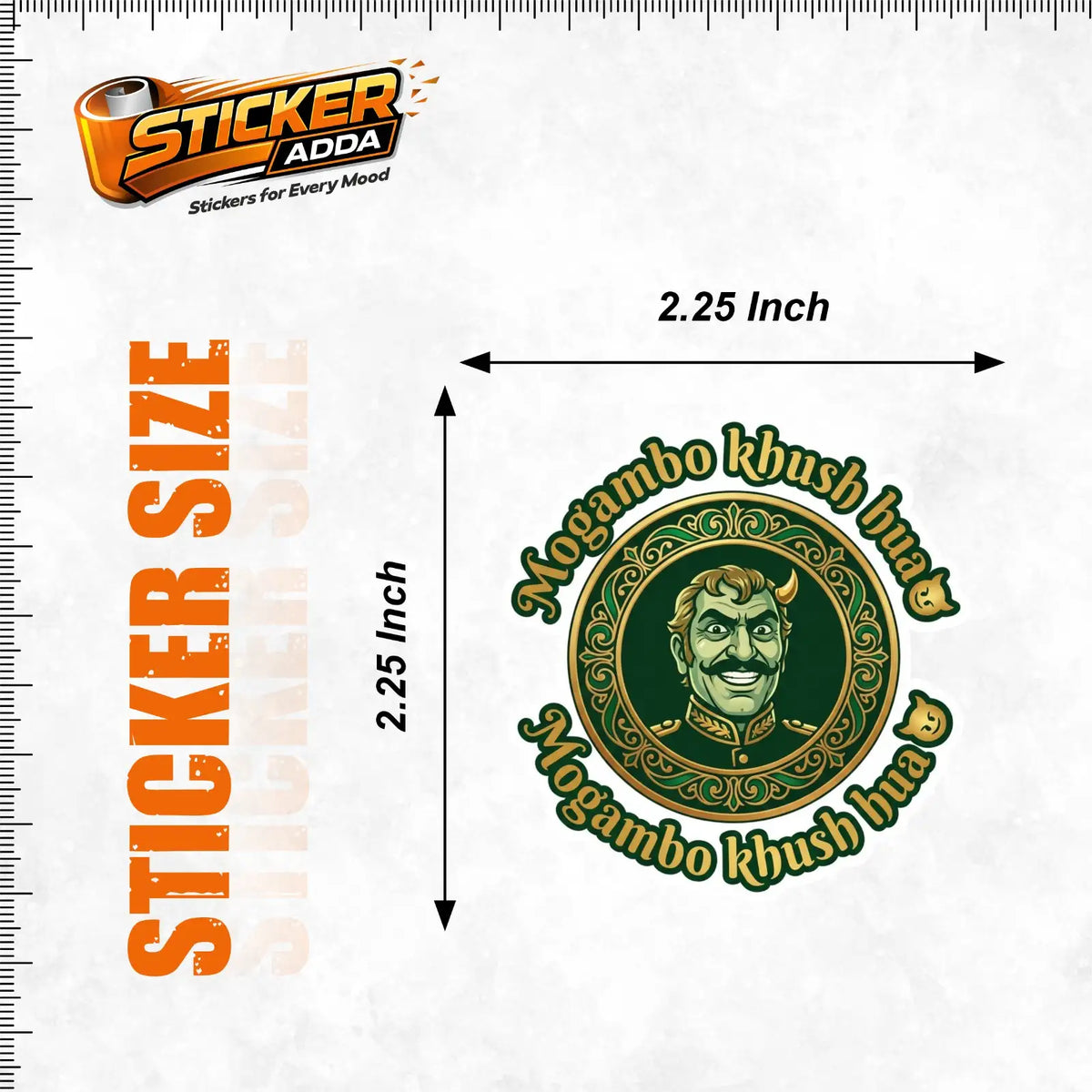 mogambo khush hua sticker