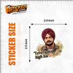 Level Apna High Hai™ Punjabi Attitude Sticker | Premium Waterproof Vinyl Laptop, Car & Bike Sticker thumbnail