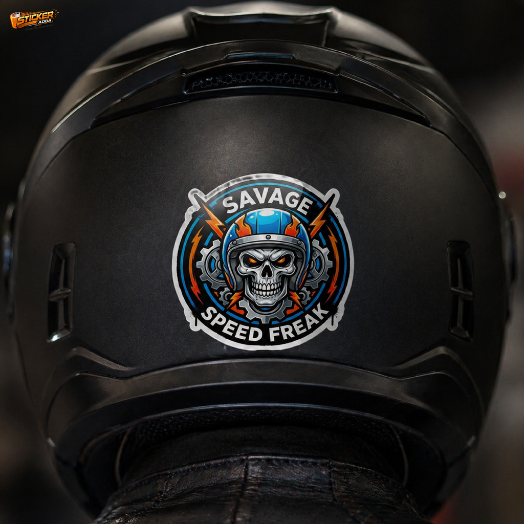 Ride or Die™ Skull Sticker | Premium Waterproof Vinyl Car & Bike Sticker | Savage Biker Decal | StickerAdda™