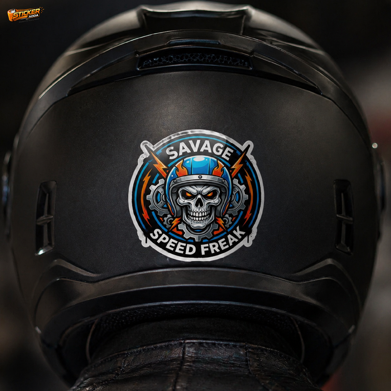 Ride or Die™ Skull Sticker | Premium Waterproof Vinyl Car & Bike Sticker | Savage Biker Decal 1