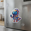 Street Vibe Robot Skater™ Sticker – Cool Astronaut Character Vinyl Decal for Laptop, Bike & Helmet | StickerAdda™