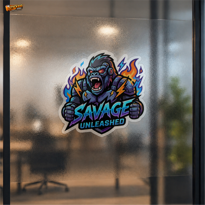 Savage Unleashed Gorilla™ Car Sticker | Premium Waterproof Vinyl Decal | Bold Beast Mode Attitude Sticker