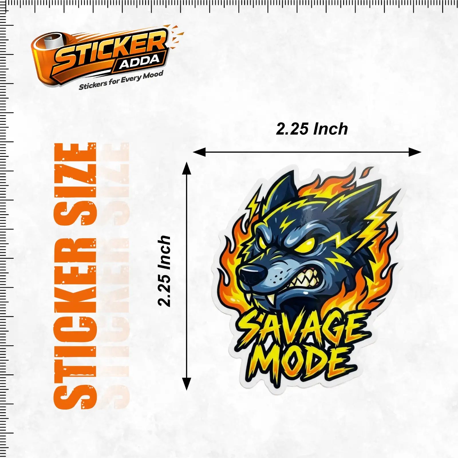 savage mode sticker