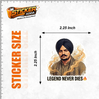 Legend Never Dies™ Attitude Sticker | Premium Waterproof Vinyl Laptop, Car & Bike Sticker