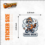 Smoke Break™ Raccoon Sticker | Premium Waterproof Vinyl Car & Bike Sticker | Funny Chill Vibe Decal thumbnail