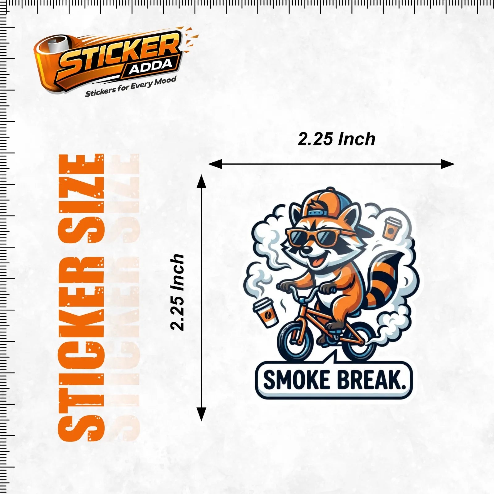 smoke break sticker