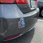 Street Vibe Ghost Graffiti™ Sticker – Cool Hoodie Character Vinyl Decal for Laptop, Bike & Helmet thumbnail