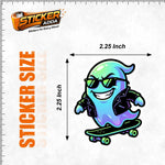 Ghost Rider Swag™ Sticker – Cool Skateboarding Spirit Vinyl Decal for Laptop, Bike & Helmet thumbnail