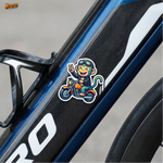 Street Vibe Monkey Rider™ Sticker – Cool Biker Character Vinyl Decal for Laptop, Bike & Helmet thumbnail