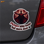 Picture Abhi Baaki Hai Mere Dost™ Funny Bollywood  Sticker for Car, Bike, Laptop & Helmet | Waterproof Vinyl Decal (Copy) thumbnail