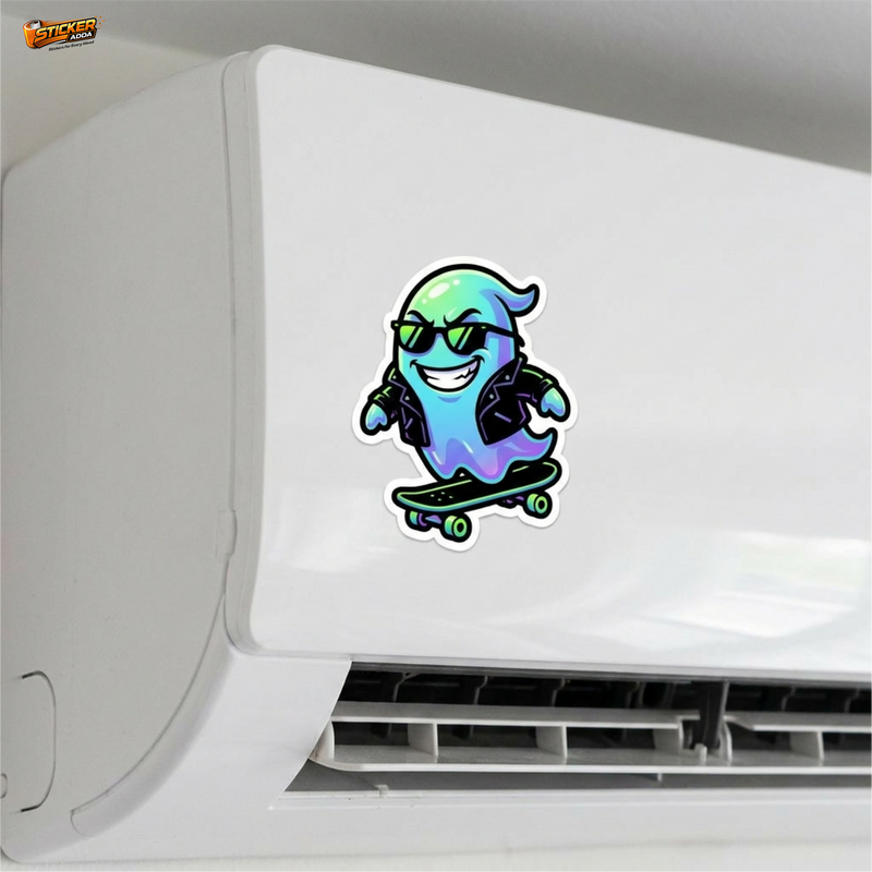 Ghost Rider Swag™ Sticker – Cool Skateboarding Spirit Vinyl Decal for Laptop, Bike & Helmet 6